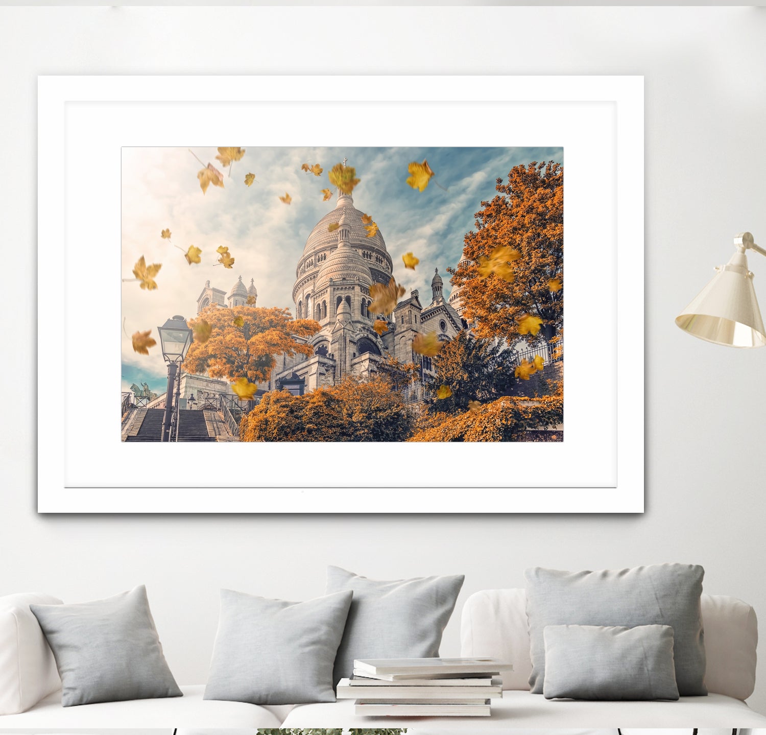 Autumn in Montmartre by emmanuel charlat on GIANT ART - orange photo illustration