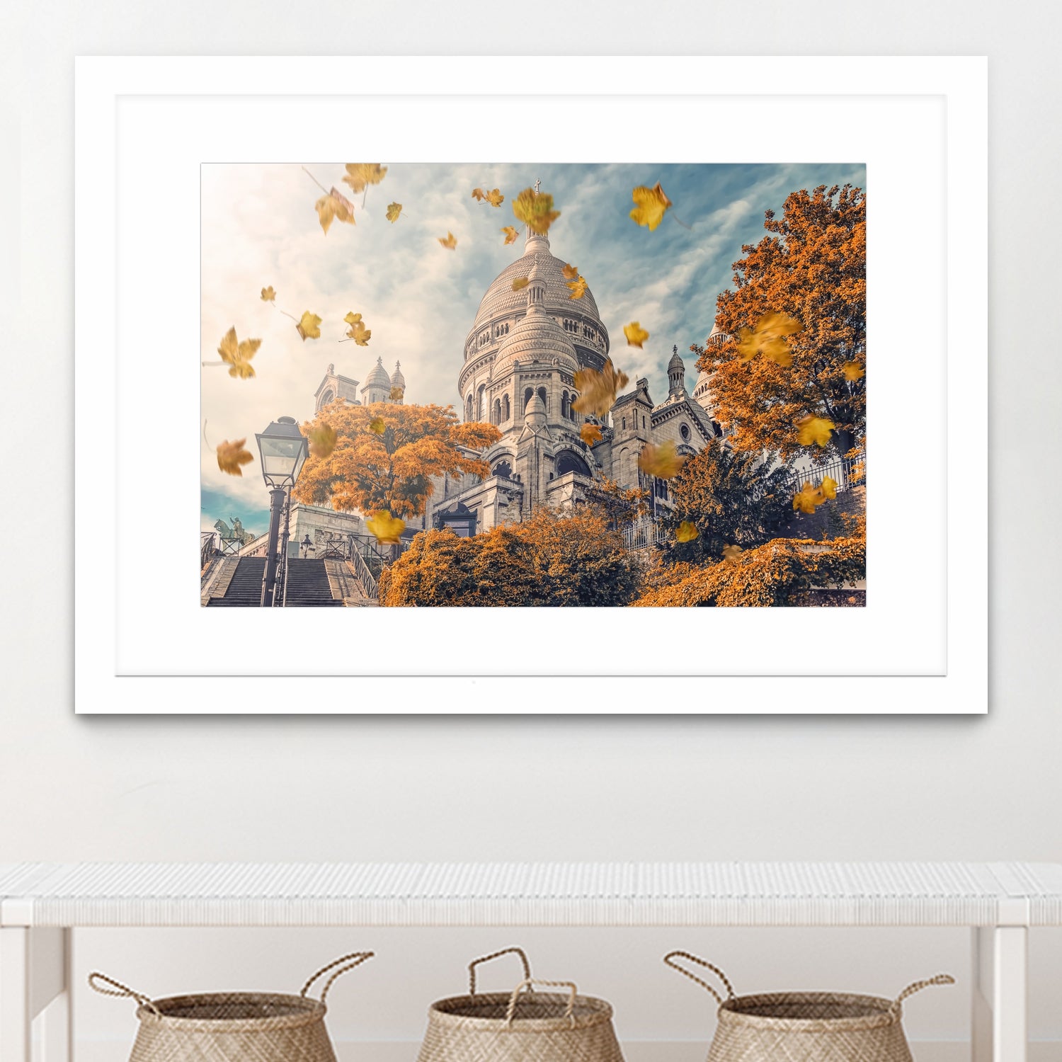 Autumn in Montmartre by emmanuel charlat on GIANT ART - orange photo illustration