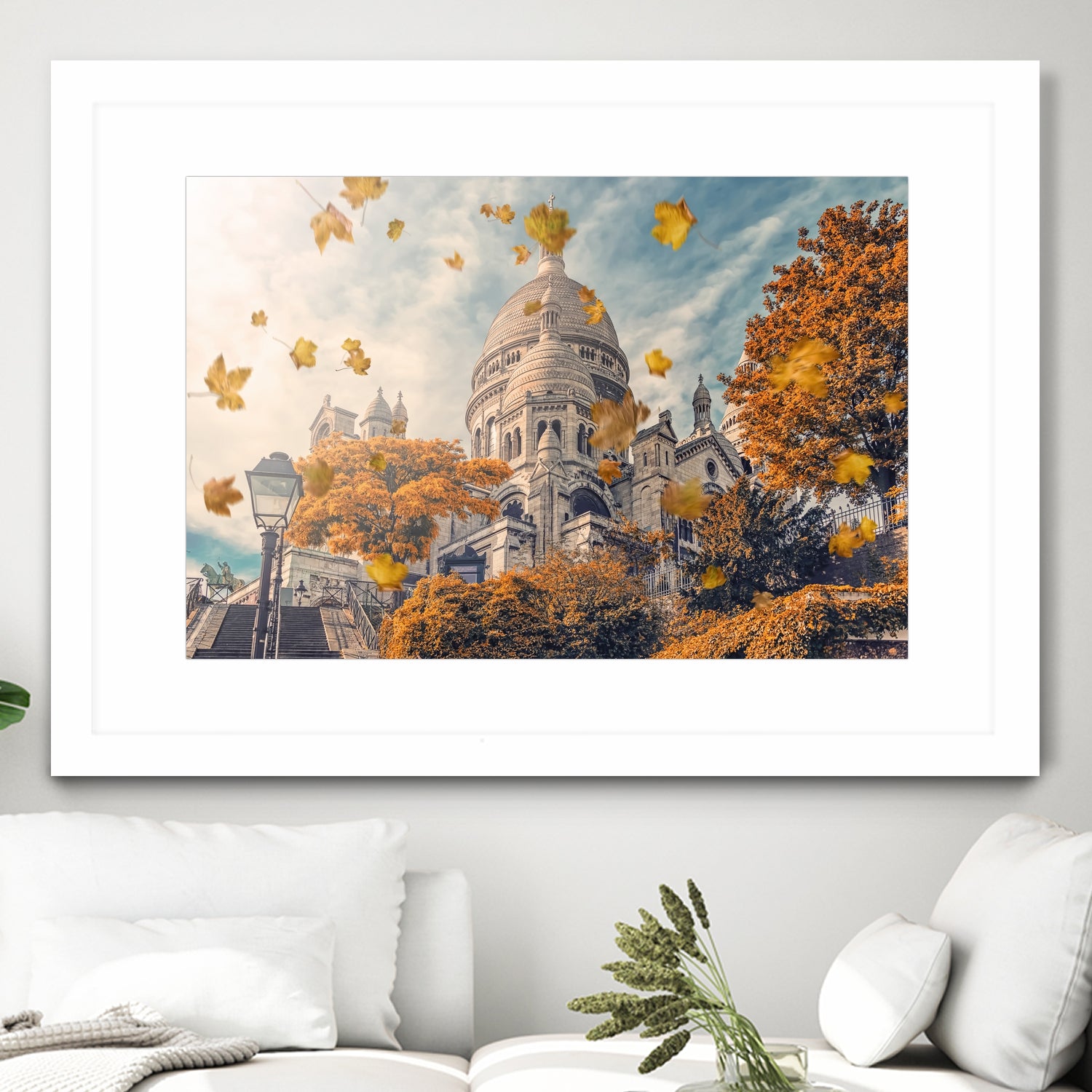 Autumn in Montmartre by emmanuel charlat on GIANT ART - orange photo illustration