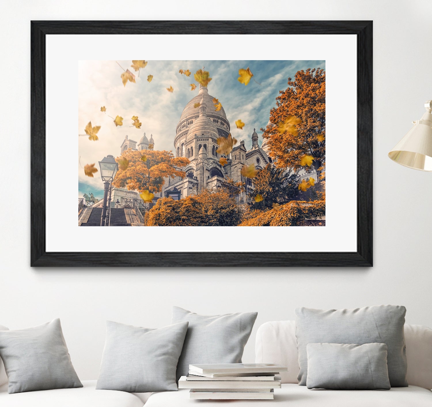 Autumn in Montmartre by emmanuel charlat on GIANT ART - orange photo illustration