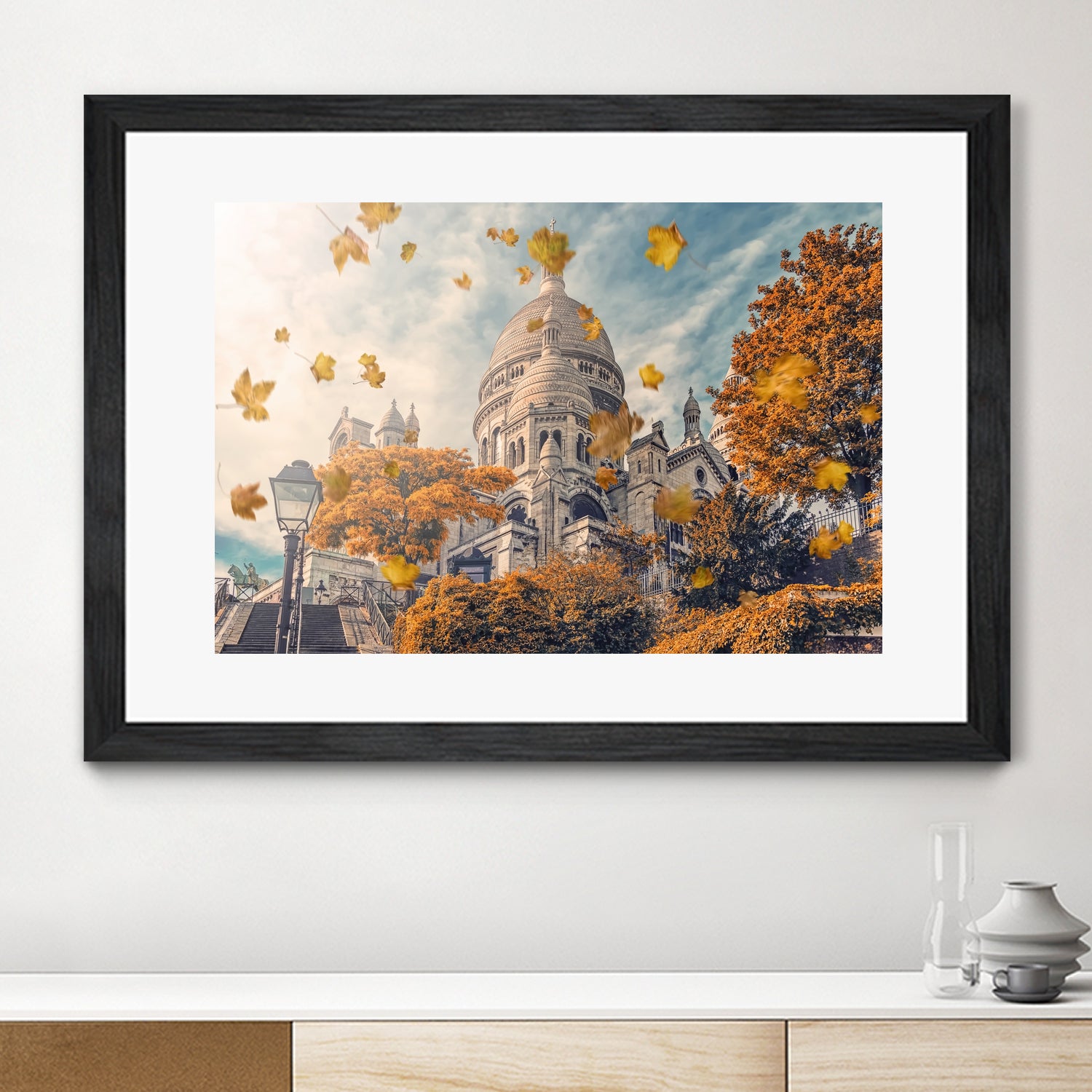 Autumn in Montmartre by emmanuel charlat on GIANT ART - orange photo illustration