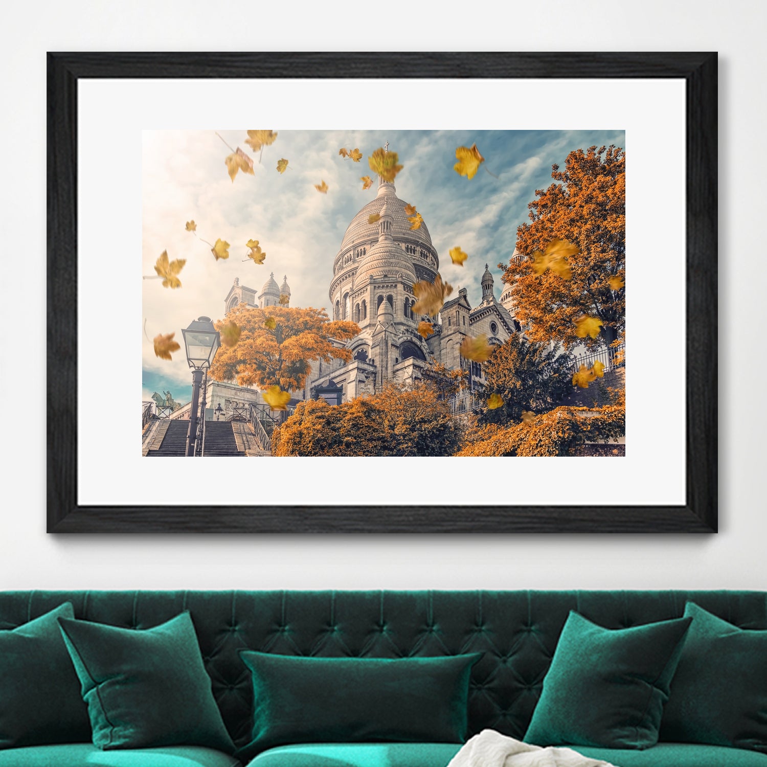 Autumn in Montmartre by emmanuel charlat on GIANT ART - orange photo illustration