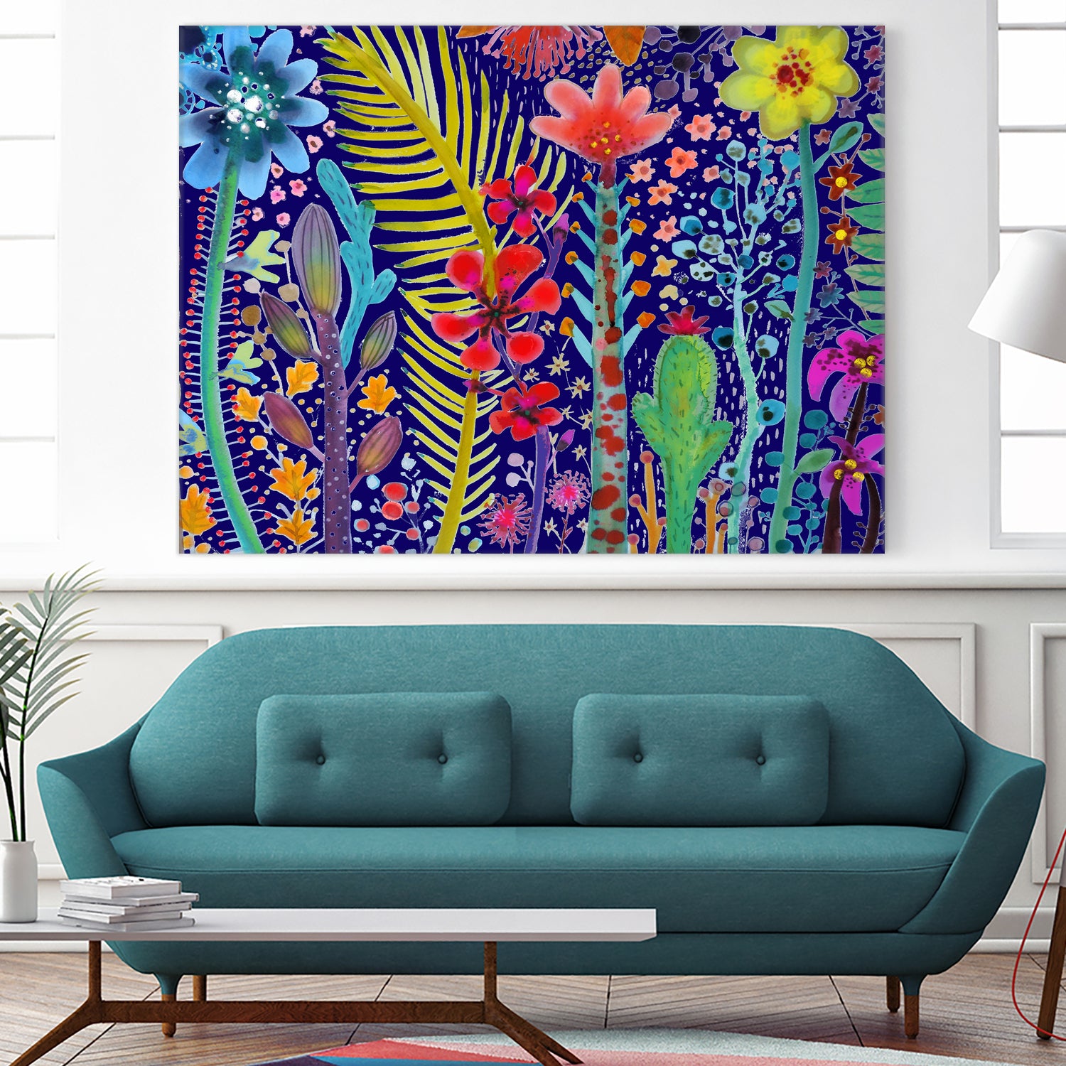 in the mighty jungle by sylvie demers on GIANT ART - blue digital painting