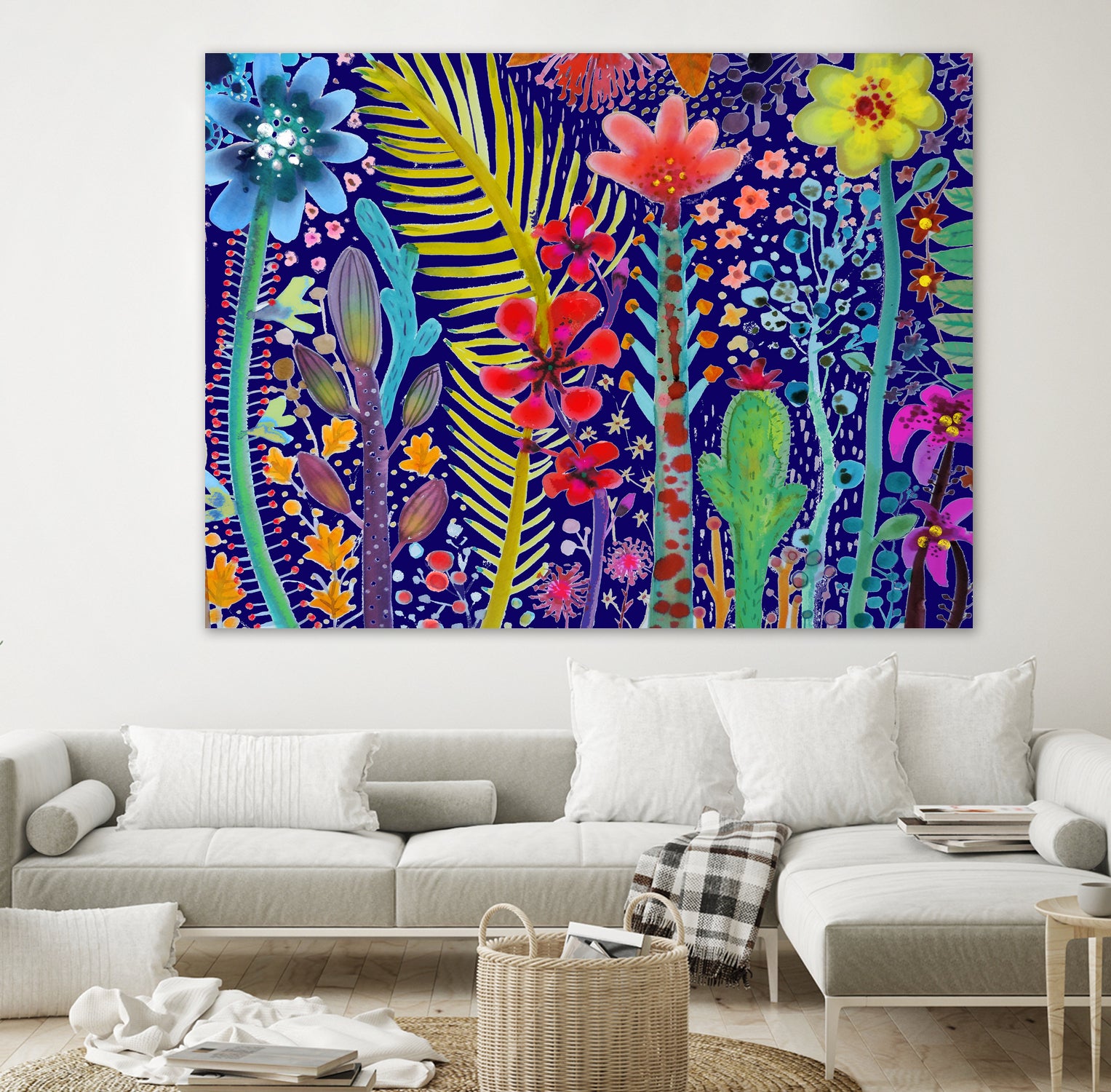 in the mighty jungle by sylvie demers on GIANT ART - blue digital painting