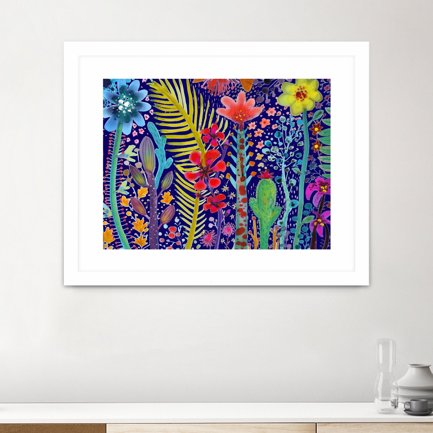 in the mighty jungle by sylvie demers on GIANT ART - blue digital painting