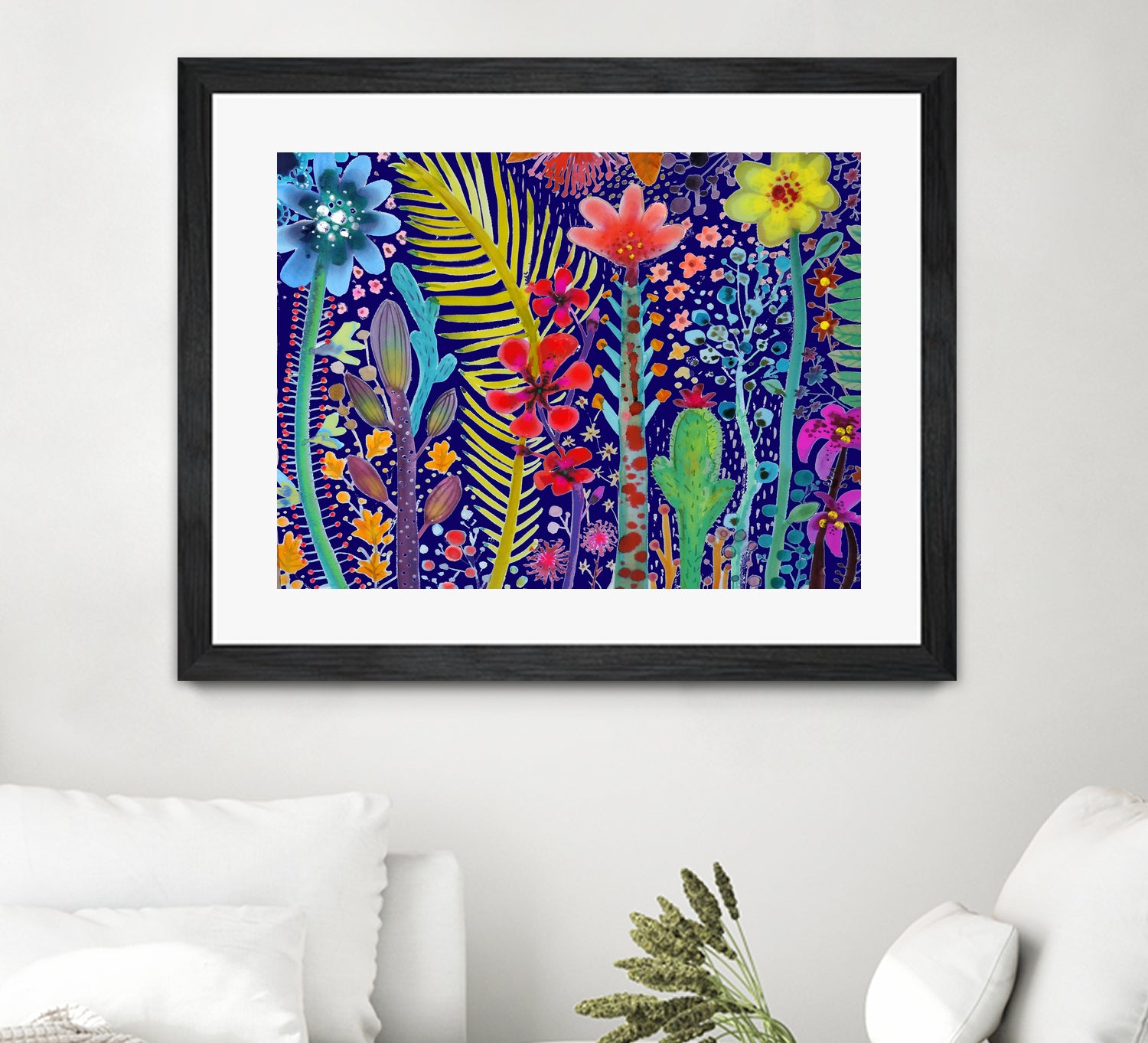 in the mighty jungle by sylvie demers on GIANT ART - blue digital painting