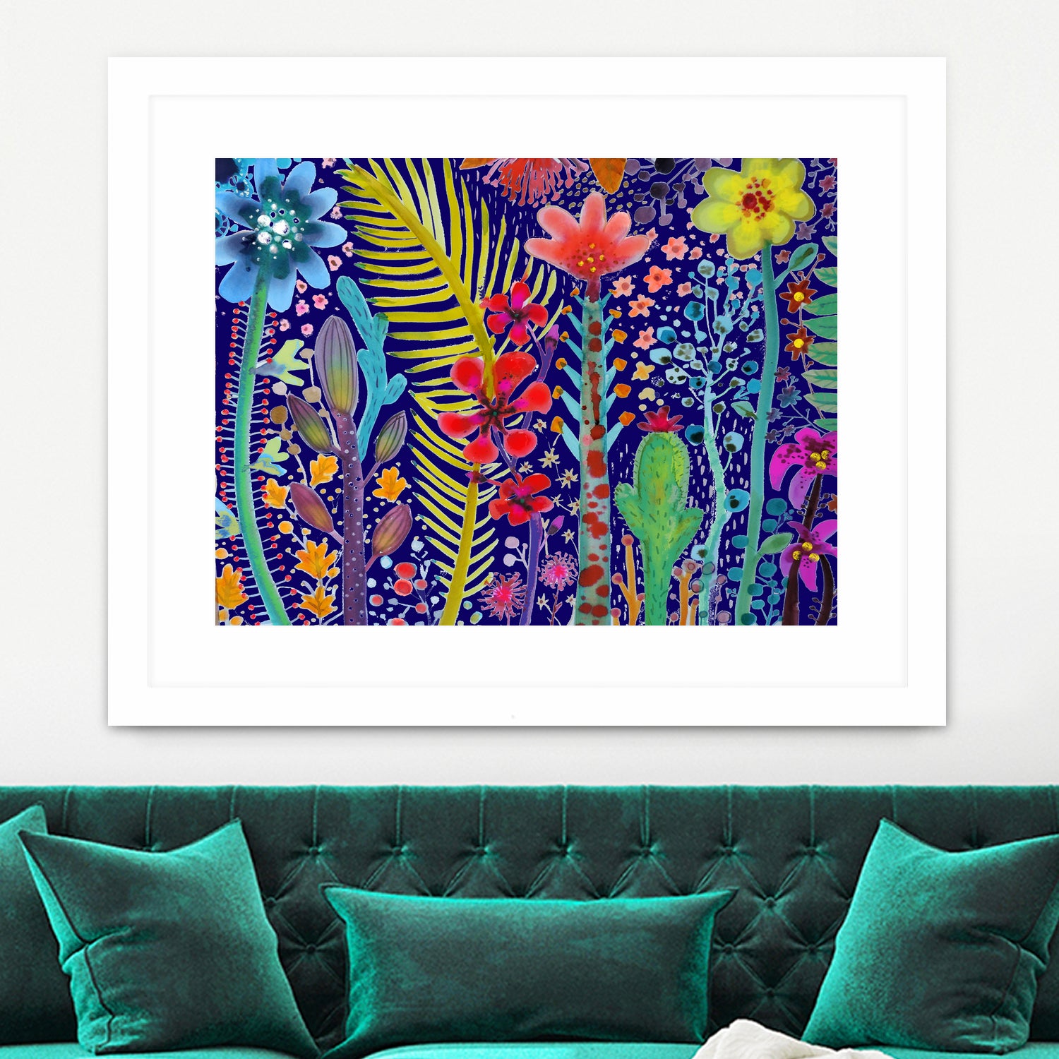 in the mighty jungle by sylvie demers on GIANT ART - blue digital painting