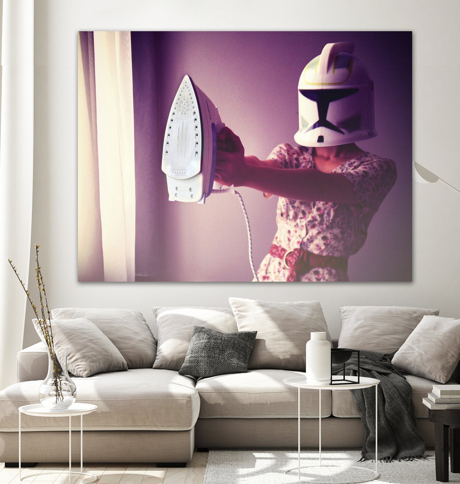 If only I were a jedi by Caroline Sauvage on GIANT ART - fuchsia photo manipulation