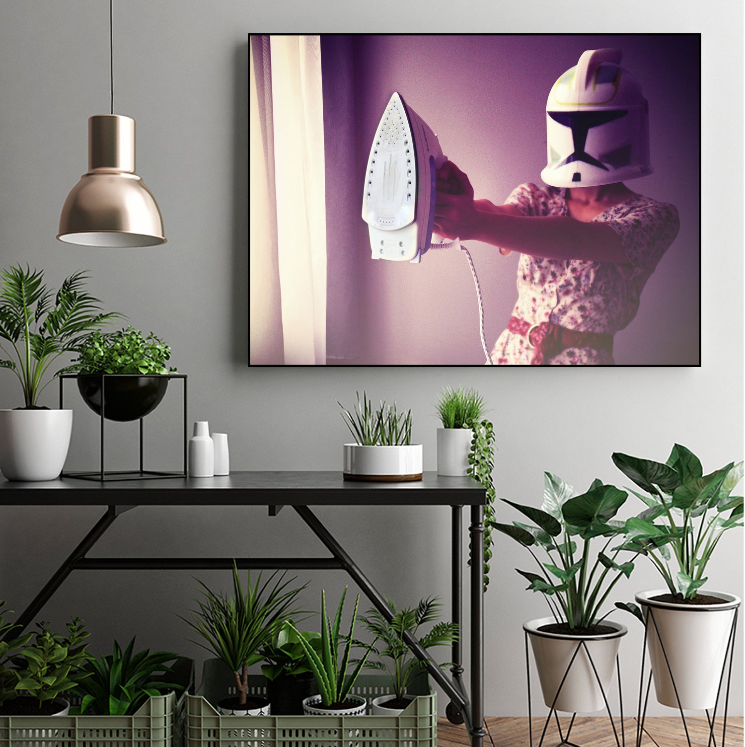 If only I were a jedi by Caroline Sauvage on GIANT ART - fuchsia photo manipulation