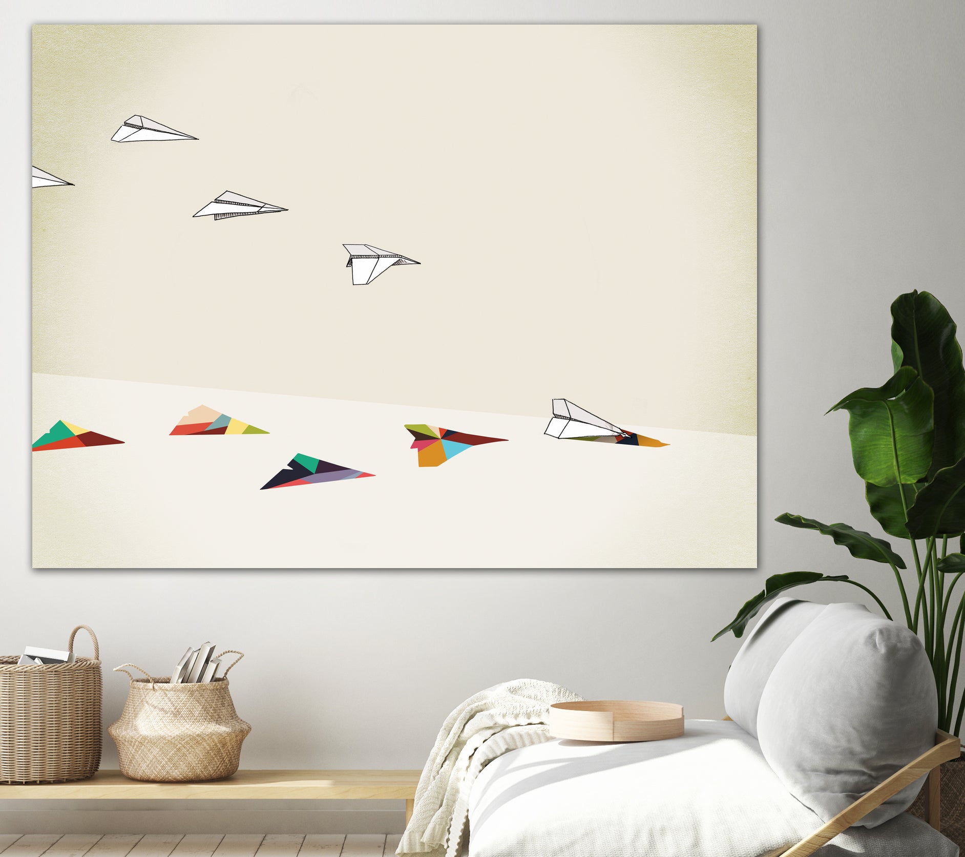 Walking Shadow, Paper Planes by Jason Ratliff on GIANT ART - white photo illustration