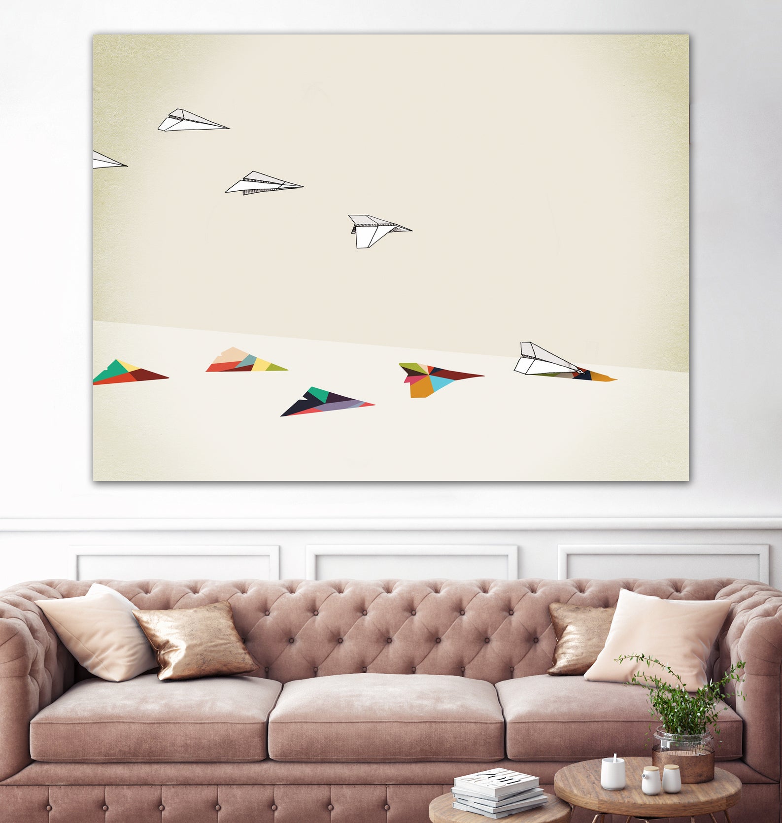 Walking Shadow, Paper Planes by Jason Ratliff on GIANT ART - white photo illustration