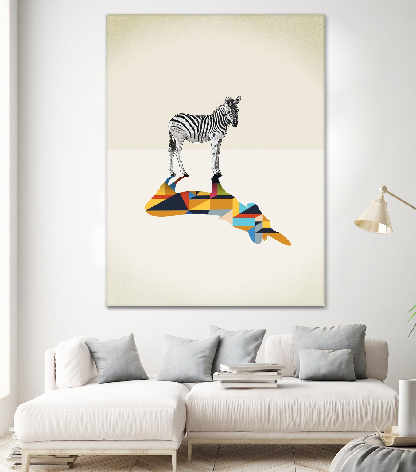 Walking Shadow, Zebra by Jason Ratliff on GIANT ART - photo illustration