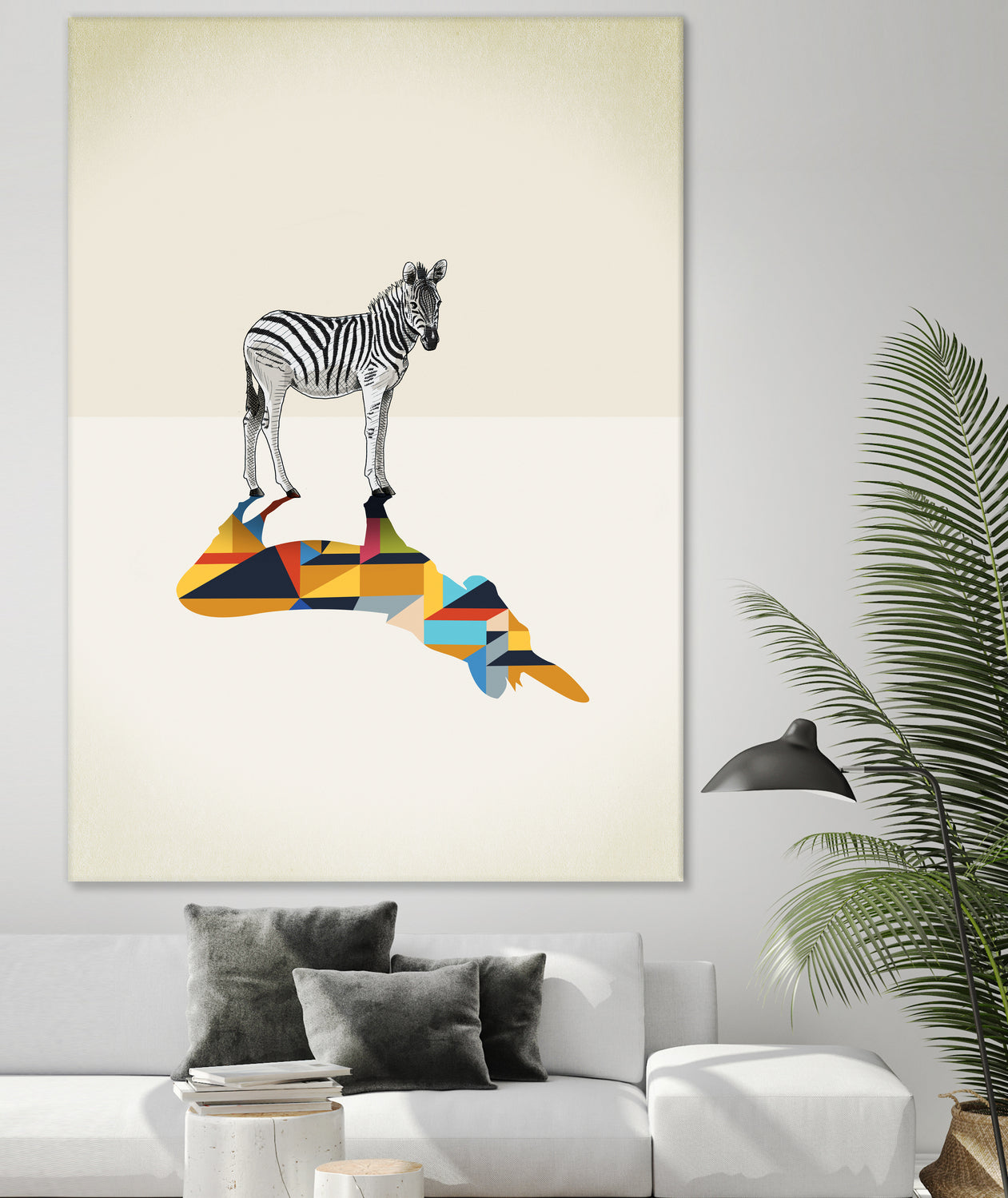 Walking Shadow, Zebra by Jason Ratliff on GIANT ART - photo illustration