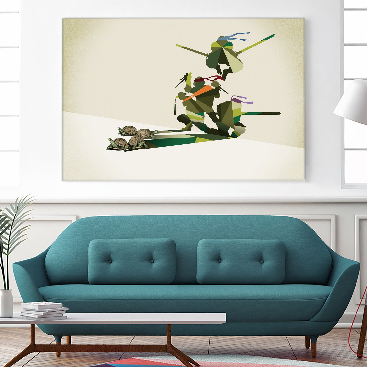 Walking Shadow, Turtles by Jason Ratliff on GIANT ART - green digital drawing