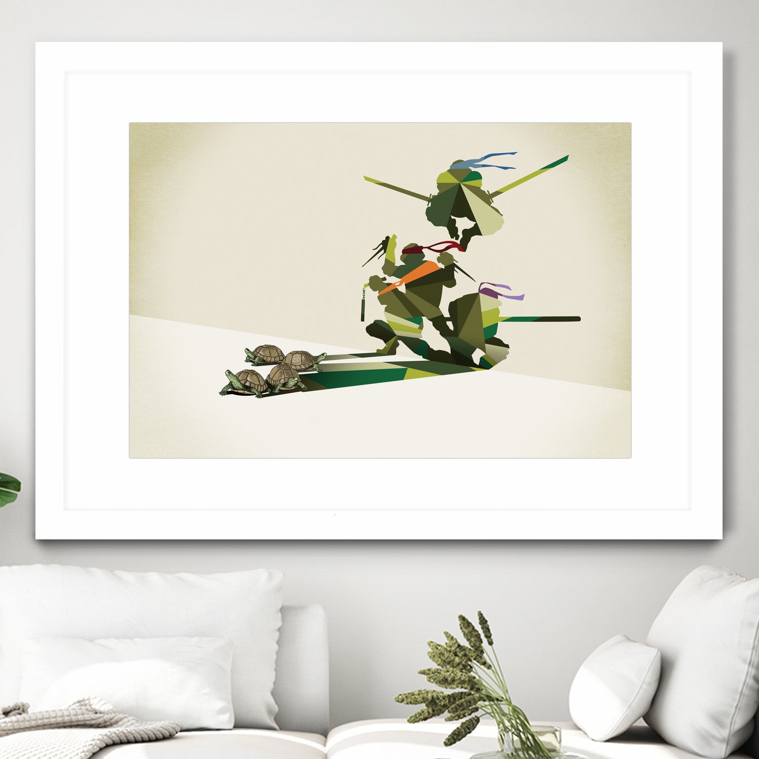 Walking Shadow, Turtles by Jason Ratliff on GIANT ART - green digital drawing