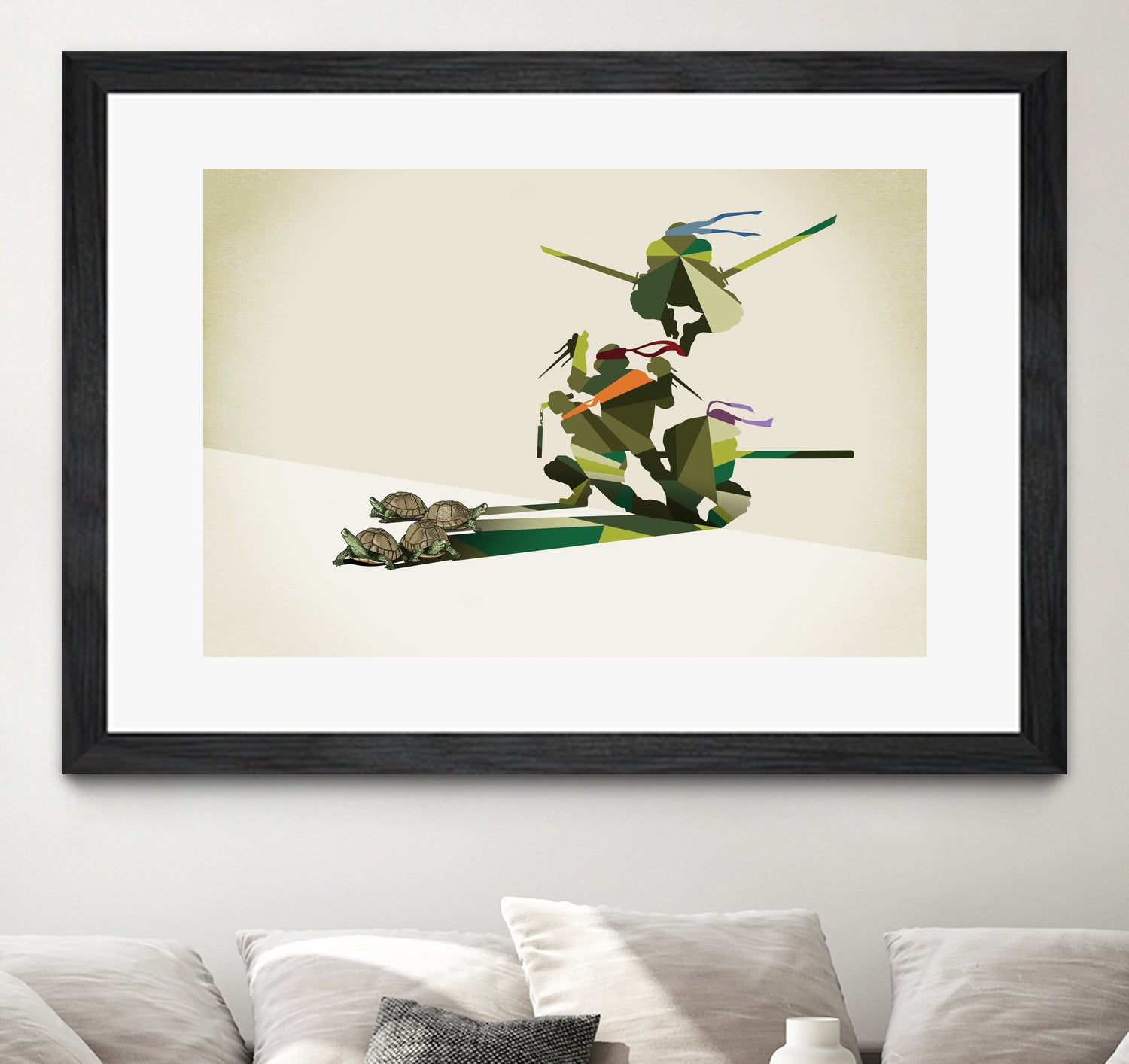 Walking Shadow, Turtles by Jason Ratliff on GIANT ART - green digital drawing