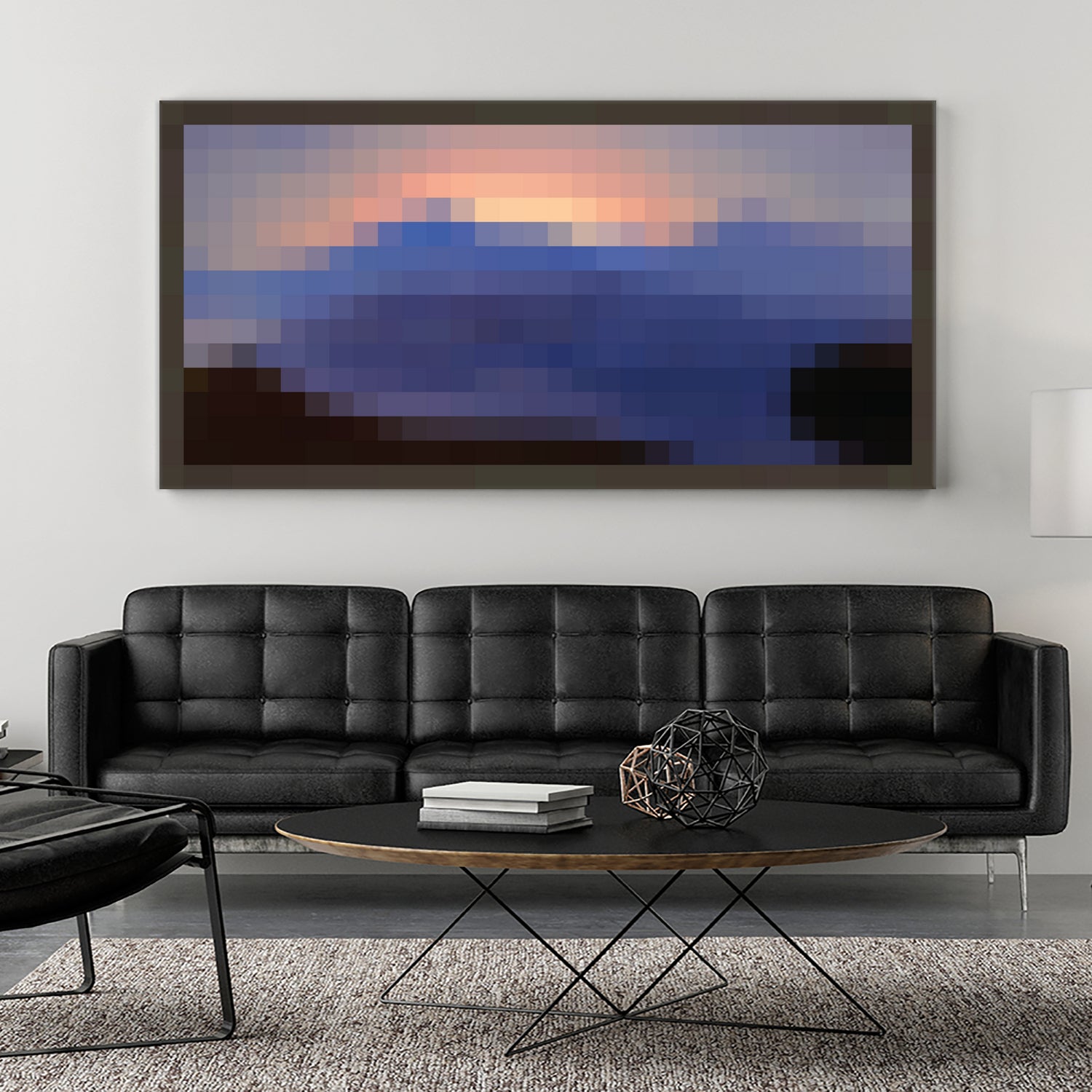 Minecraft Painting Sunset by Javier Arrarte on GIANT ART - fuchsia game design