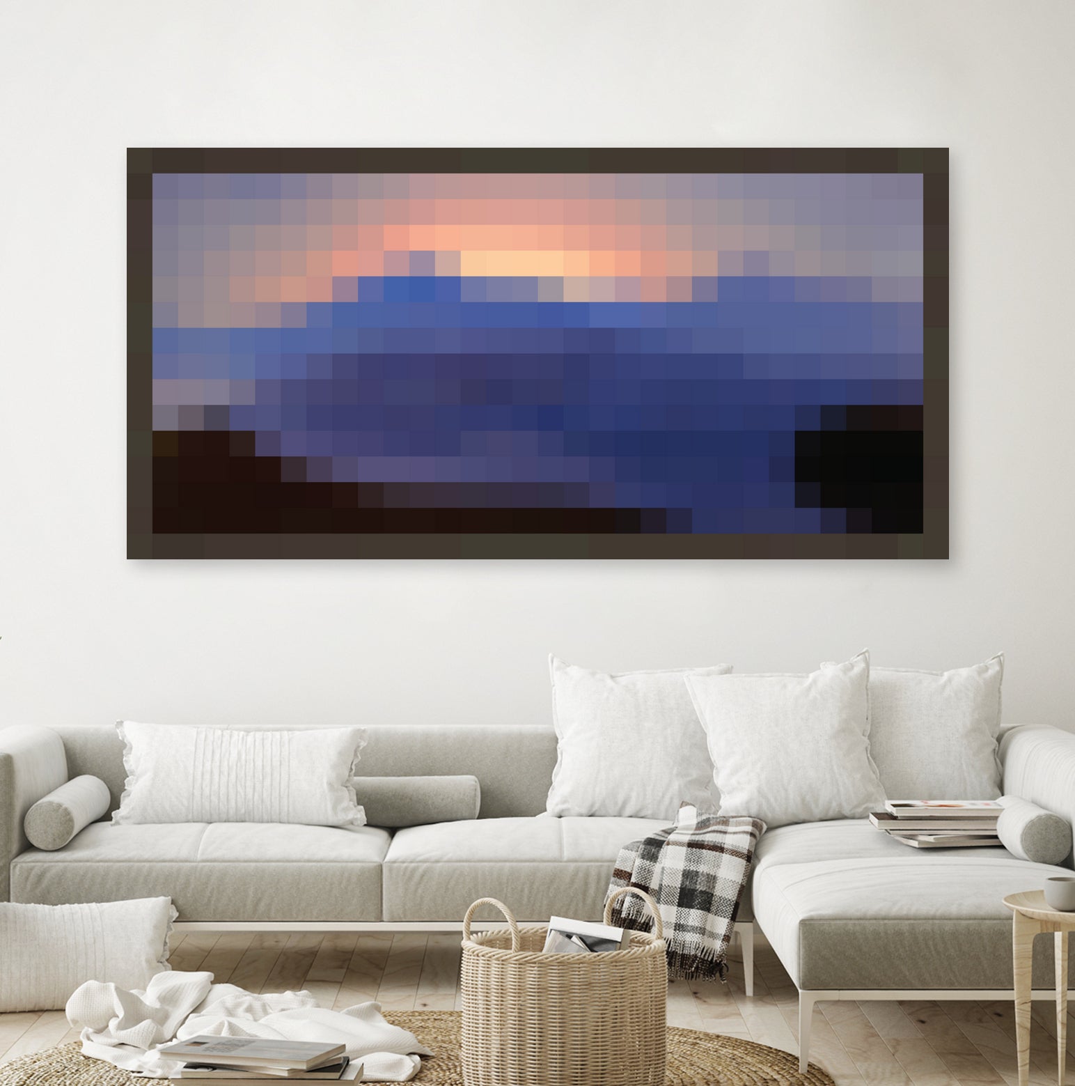 Minecraft Painting Sunset by Javier Arrarte on GIANT ART - fuchsia game design