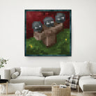 Minecraft Painting Wither by Javier Arrarte on GIANT ART - black game design