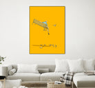 Float - With the pigeons by Jason Ratliff on GIANT ART - yellow digital painting