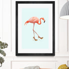 Fancy Flamingo by Jonas Loose on GIANT ART - blue photo manipulation