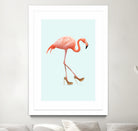 Fancy Flamingo by Jonas Loose on GIANT ART - blue photo manipulation