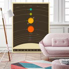 Solar System by Jazzberry Blue on GIANT ART - brown vector illustration