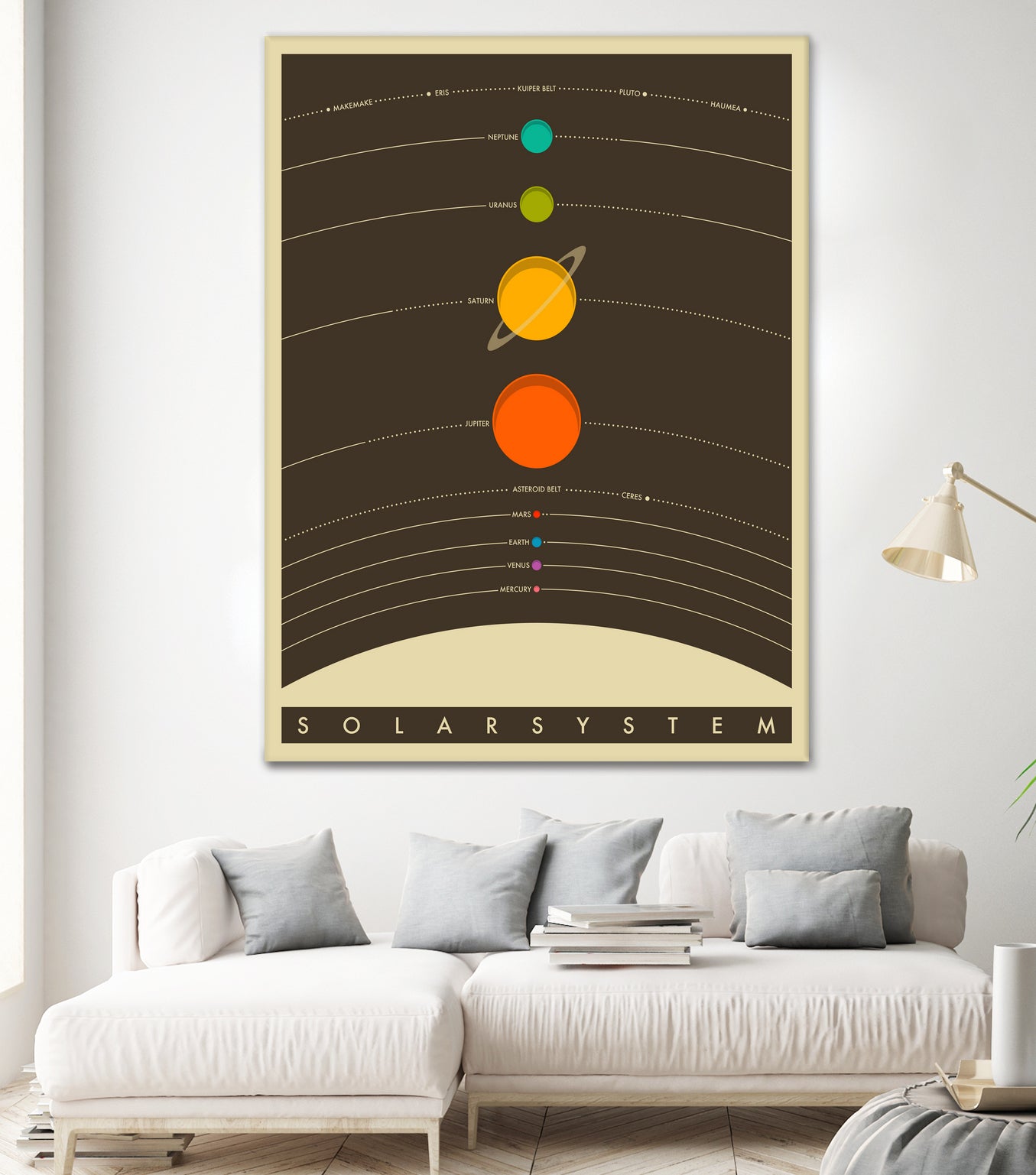 Solar System by Jazzberry Blue on GIANT ART - brown vector illustration