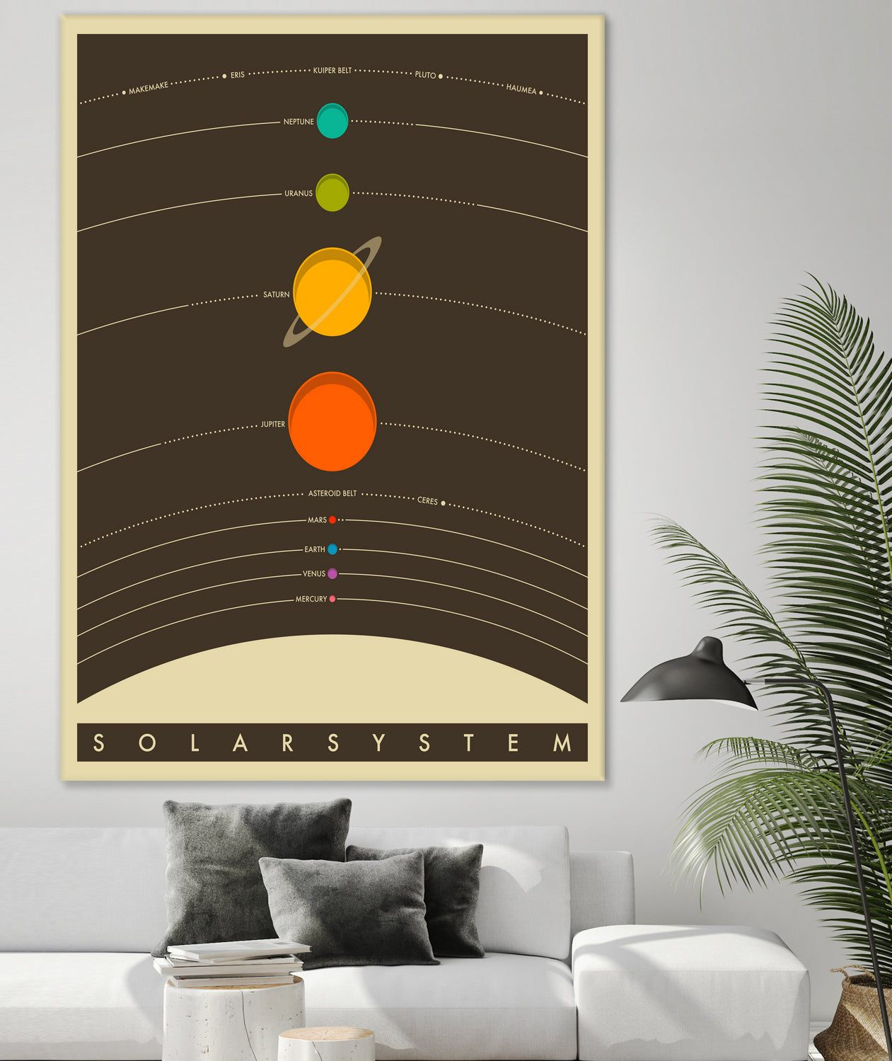 Solar System by Jazzberry Blue on GIANT ART - brown vector illustration