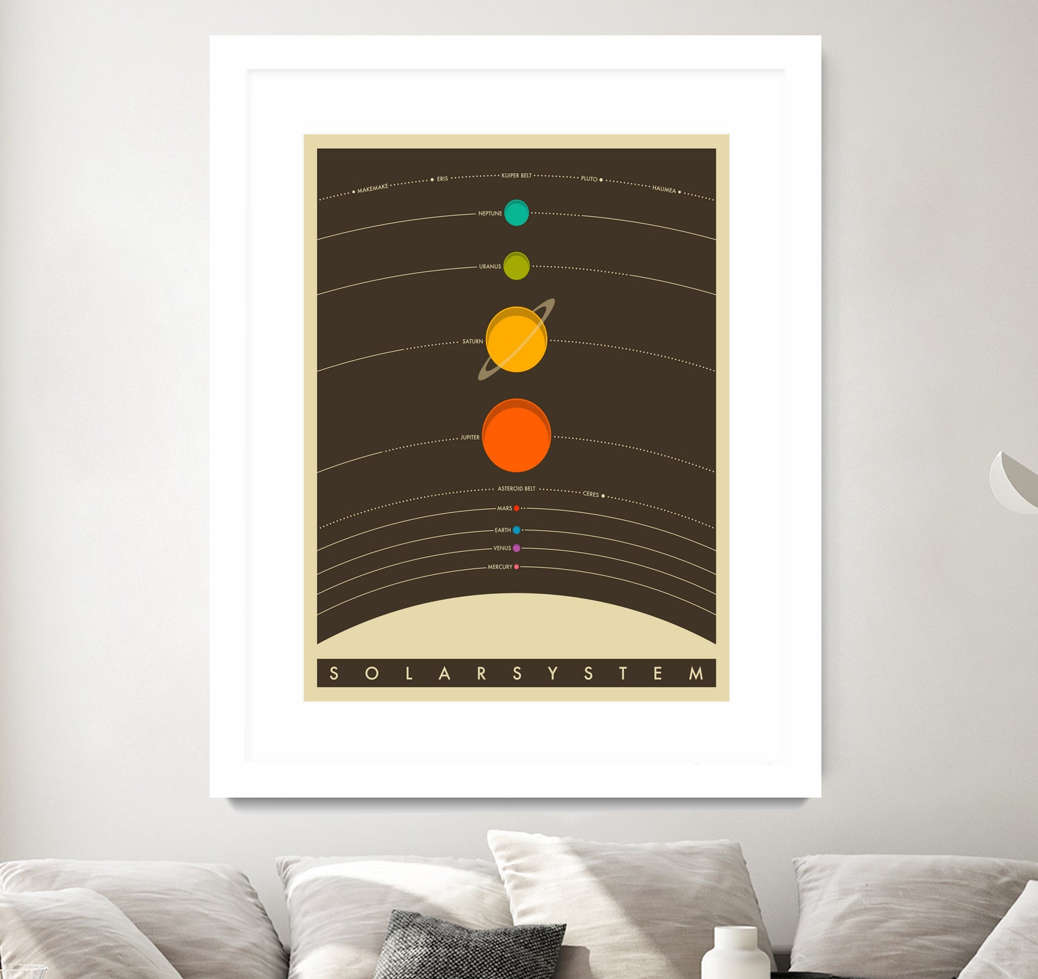 Solar System by Jazzberry Blue on GIANT ART - brown vector illustration