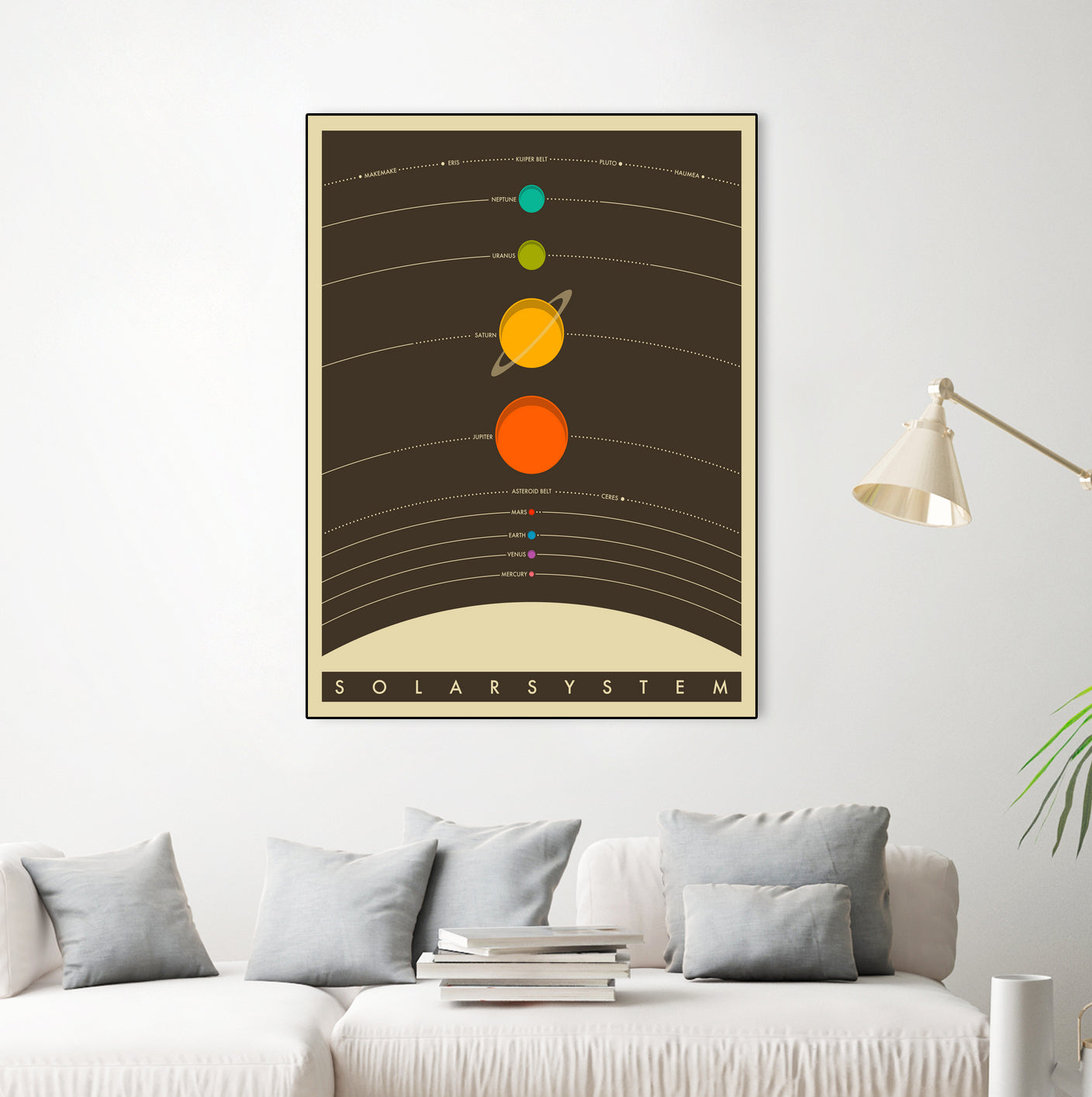 Solar System by Jazzberry Blue on GIANT ART - brown vector illustration