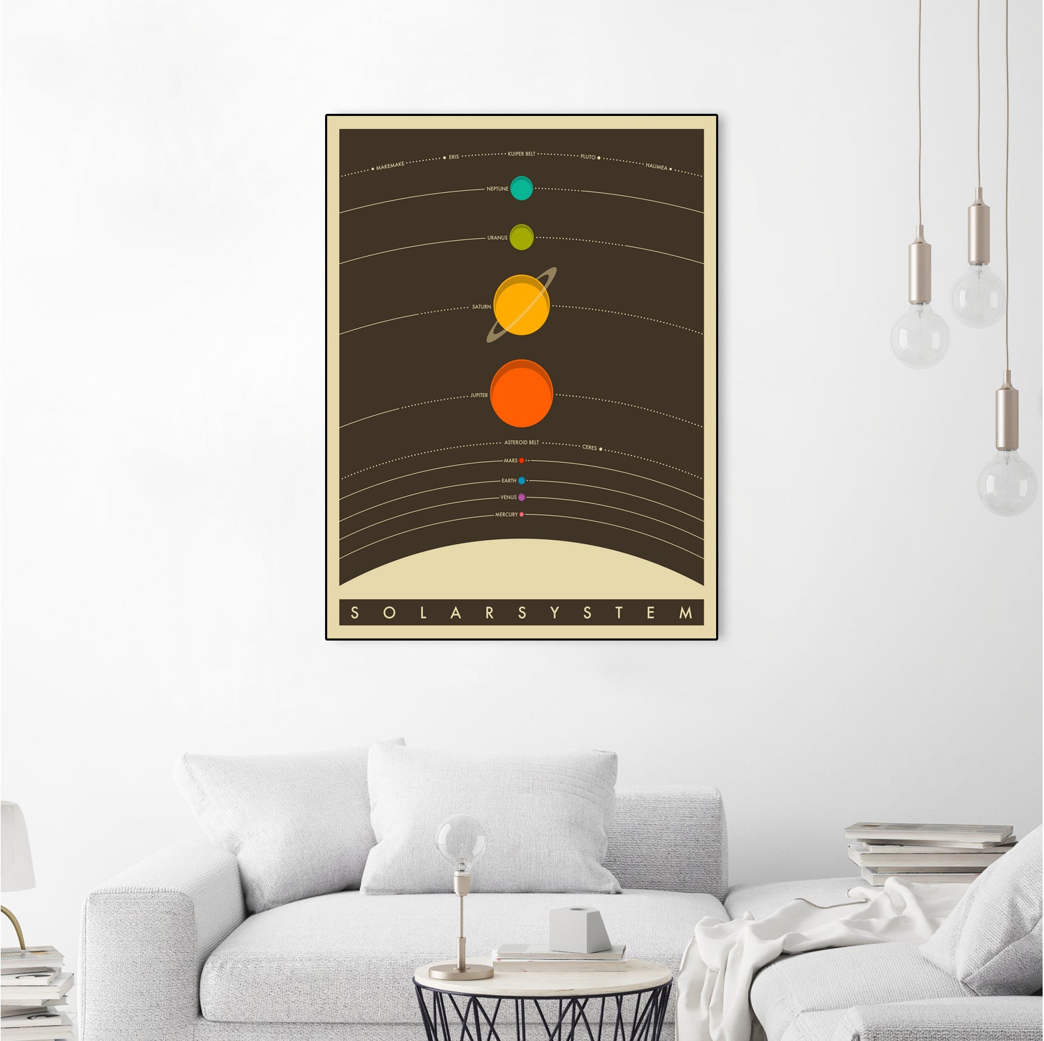 Solar System by Jazzberry Blue on GIANT ART - brown vector illustration