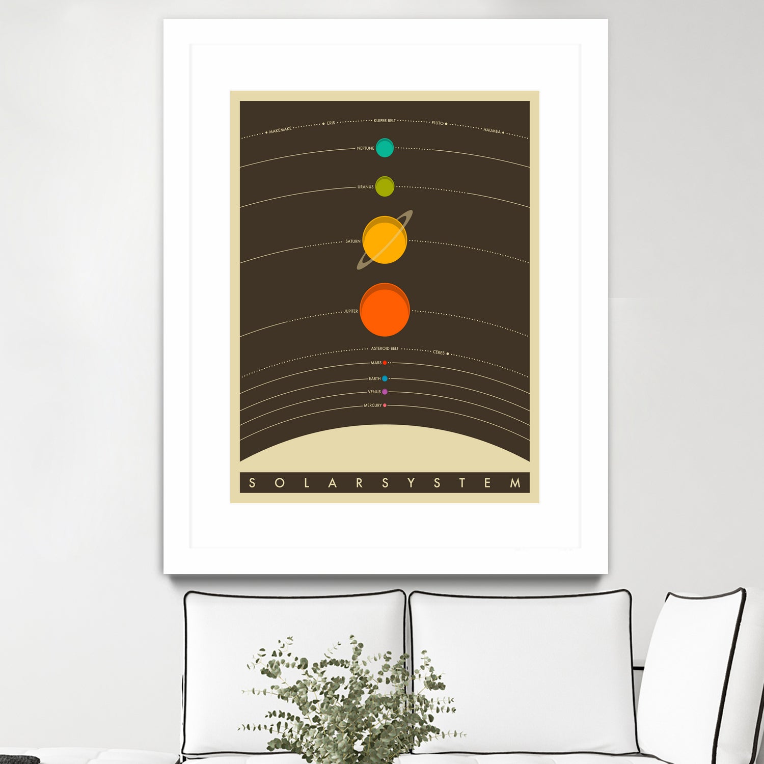 Solar System by Jazzberry Blue on GIANT ART - brown vector illustration