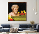 Minecraft Painting Bust by Javier Arrarte on GIANT ART - black digital painting