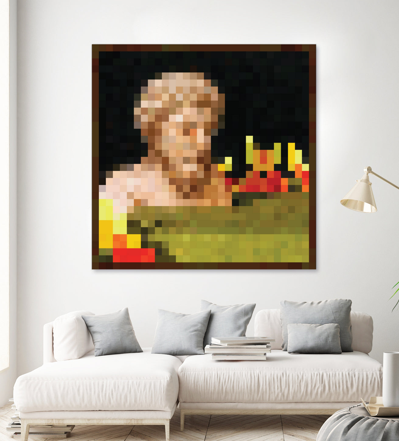 Minecraft Painting Bust by Javier Arrarte on GIANT ART - black digital painting