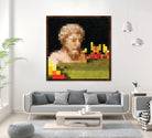 Minecraft Painting Bust by Javier Arrarte on GIANT ART - black digital painting