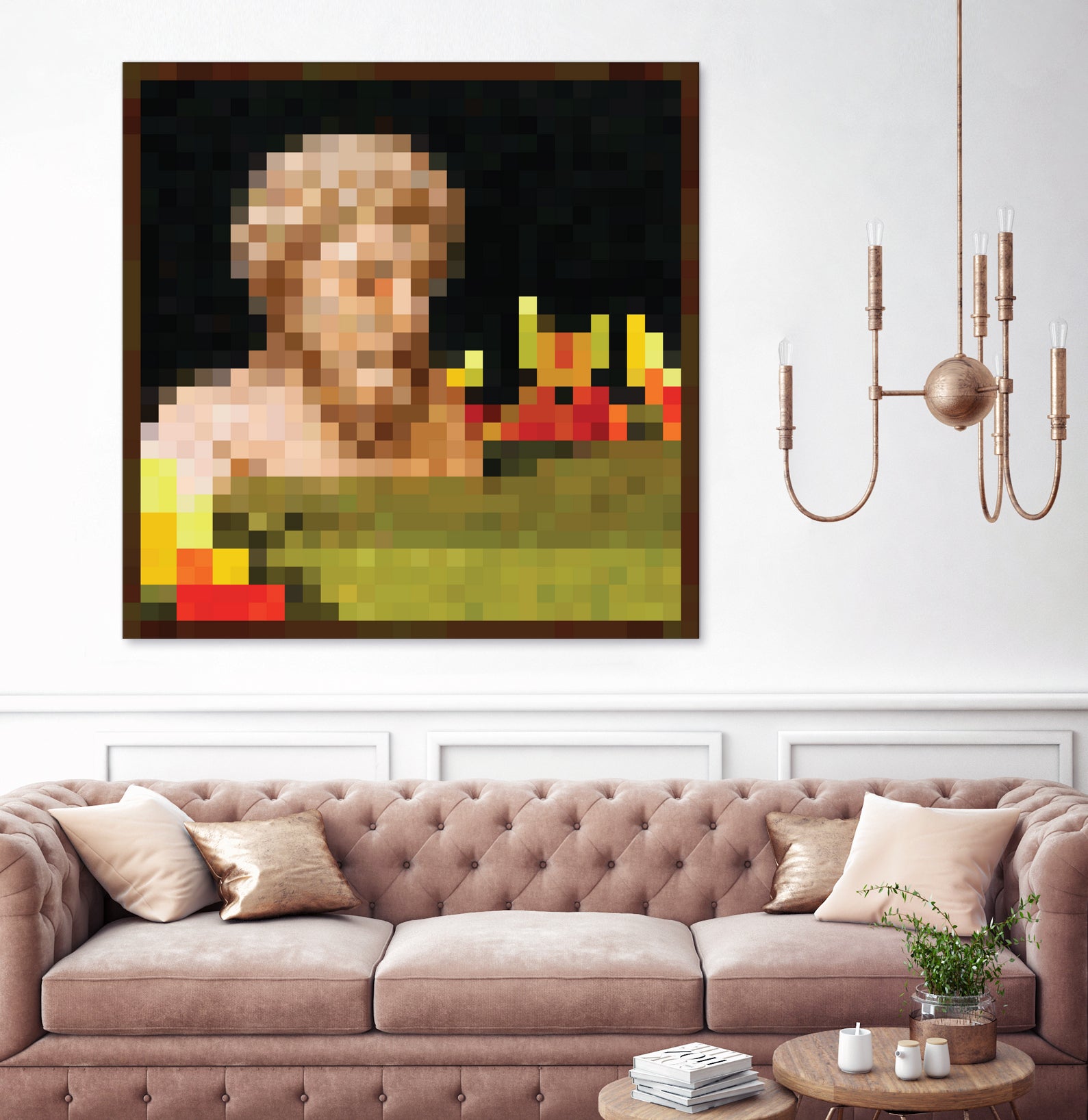 Minecraft Painting Bust by Javier Arrarte on GIANT ART - black digital painting