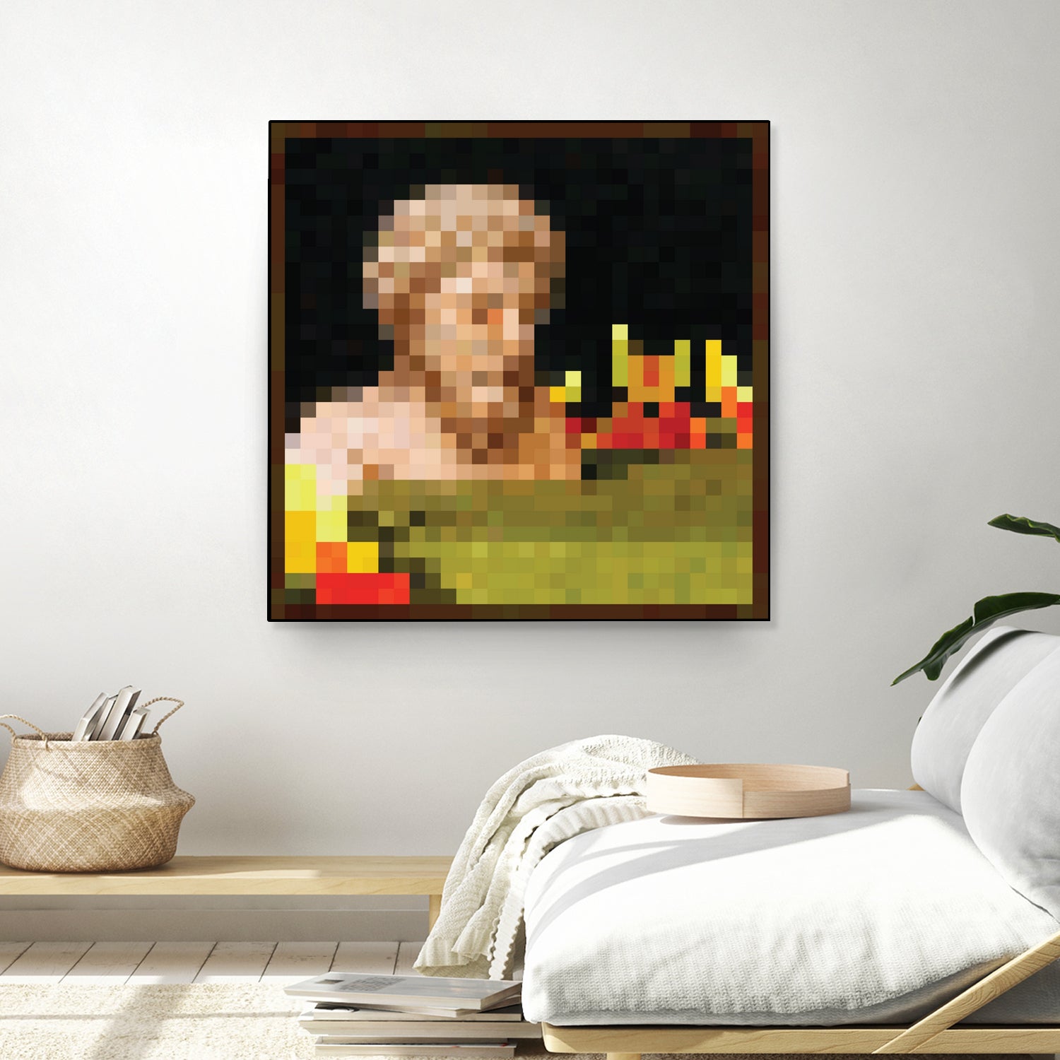 Minecraft Painting Bust by Javier Arrarte on GIANT ART - black digital painting