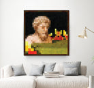 Minecraft Painting Bust by Javier Arrarte on GIANT ART - black digital painting