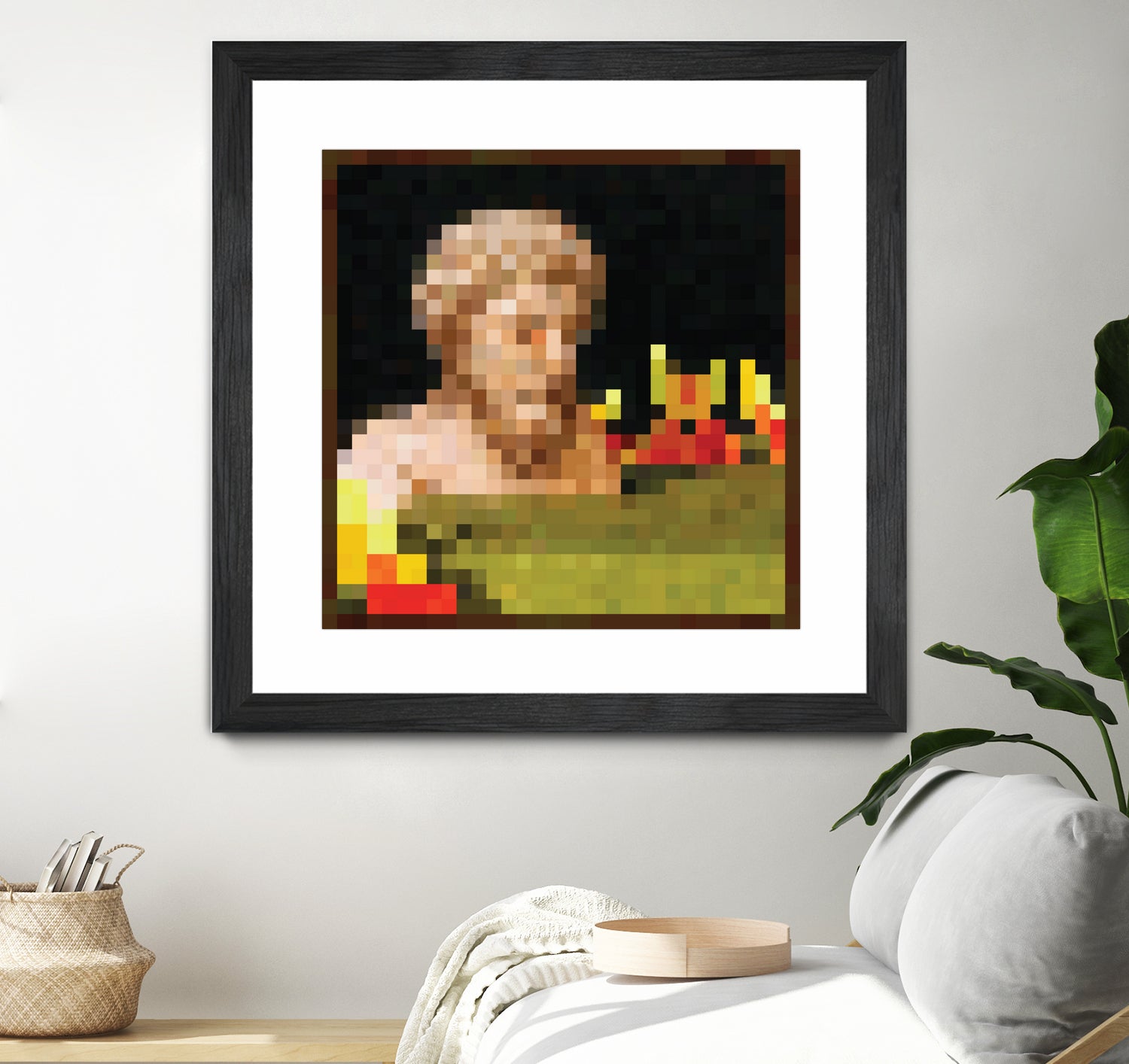 Minecraft Painting Bust by Javier Arrarte on GIANT ART - black digital painting