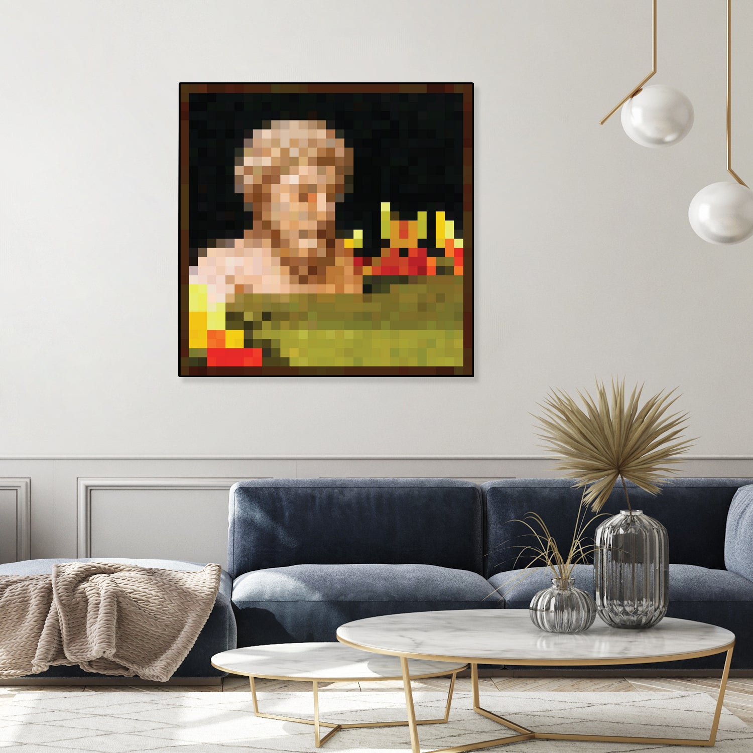 Minecraft Painting Bust by Javier Arrarte on GIANT ART - black digital painting