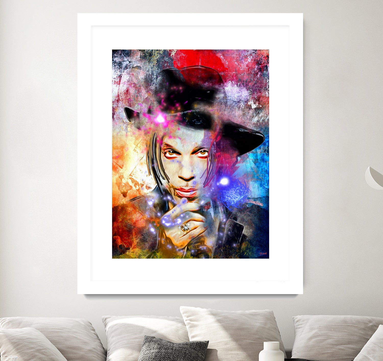 Prince Painted by Daniel Janda on GIANT ART - gray digital painting