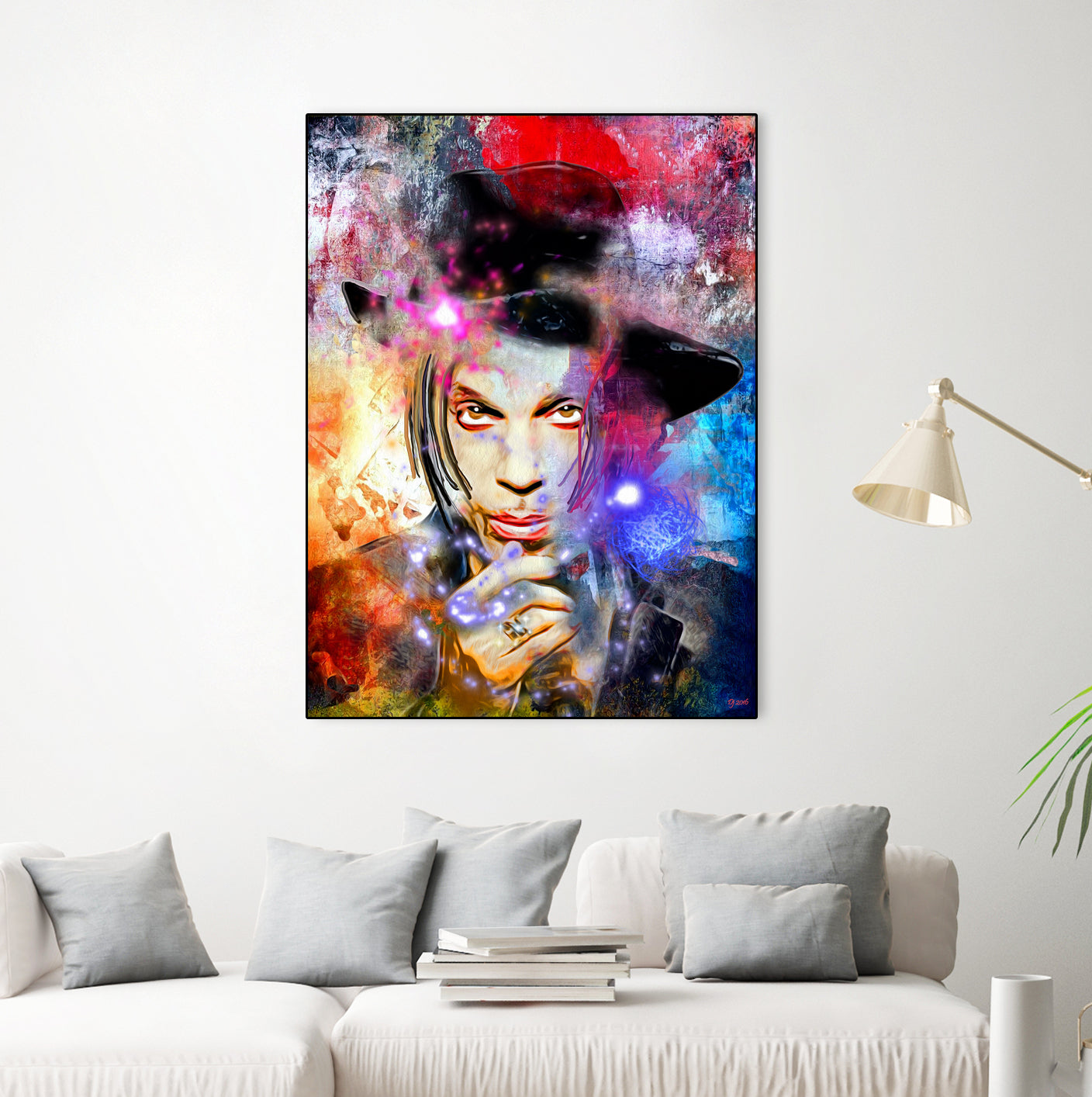 Prince Painted by Daniel Janda on GIANT ART - gray digital painting