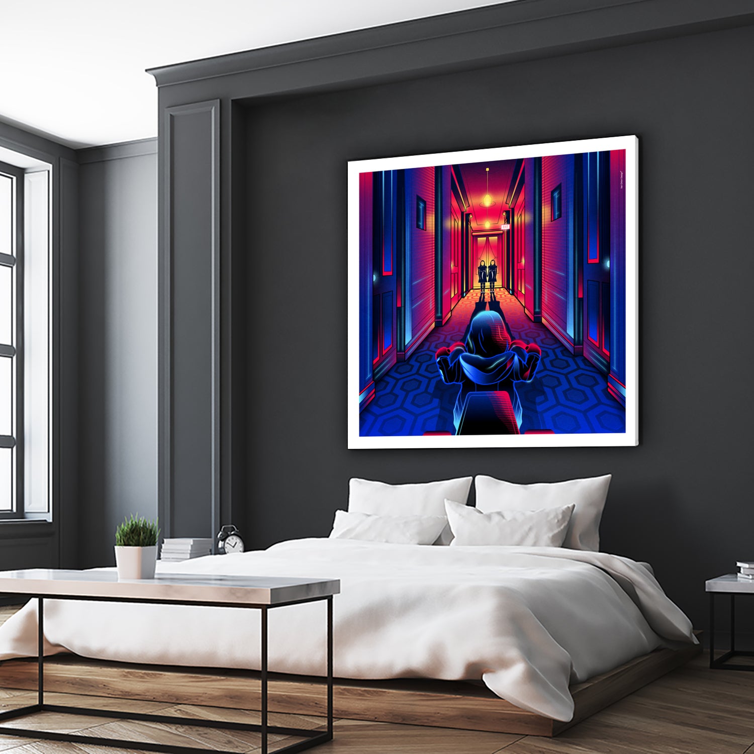 The Shining by Marco Schiavon on GIANT ART - blue digital drawing