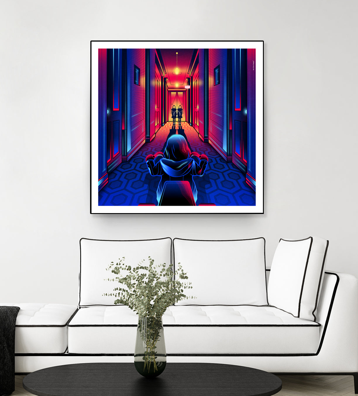 The Shining by Marco Schiavon on GIANT ART - blue digital drawing