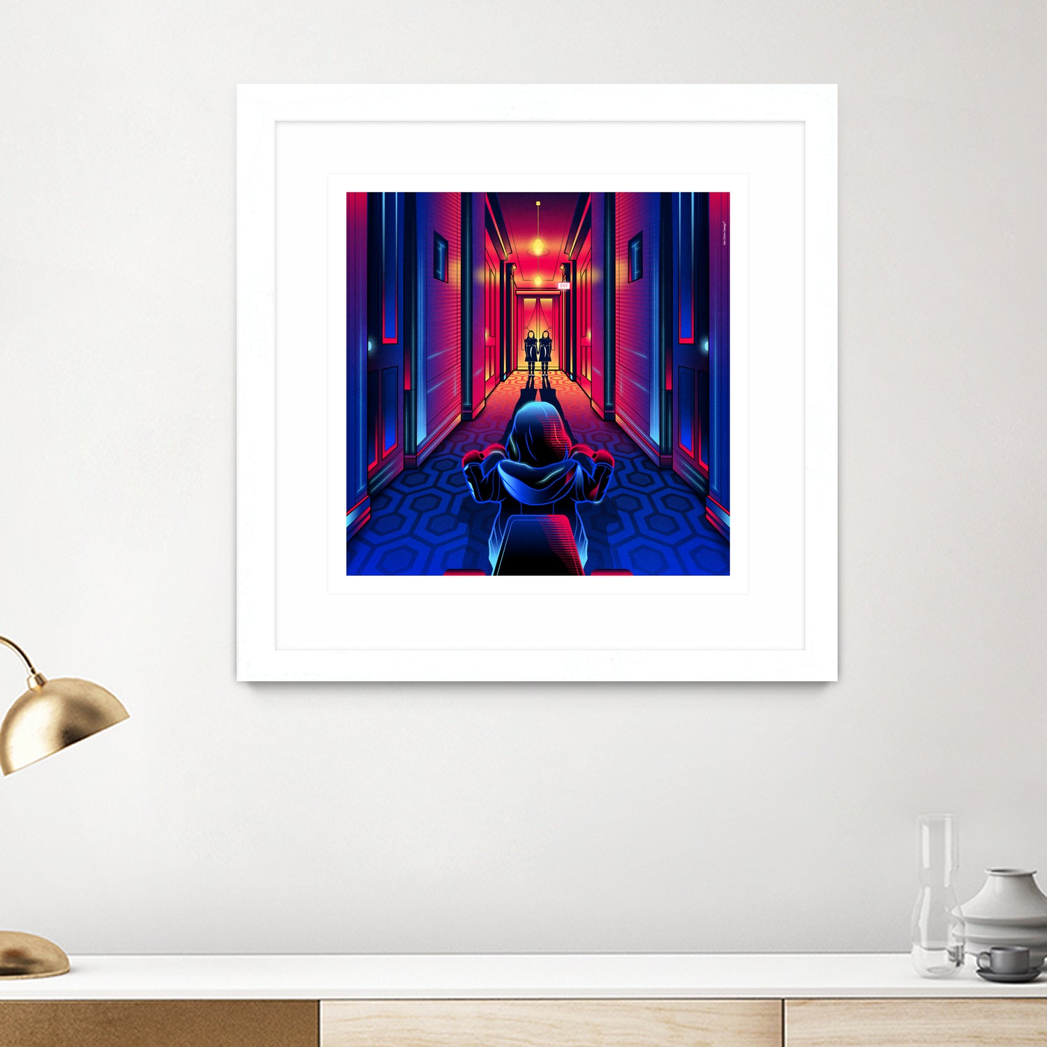 The Shining by Marco Schiavon on GIANT ART - blue digital drawing