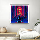 The Shining by Marco Schiavon on GIANT ART - blue digital drawing