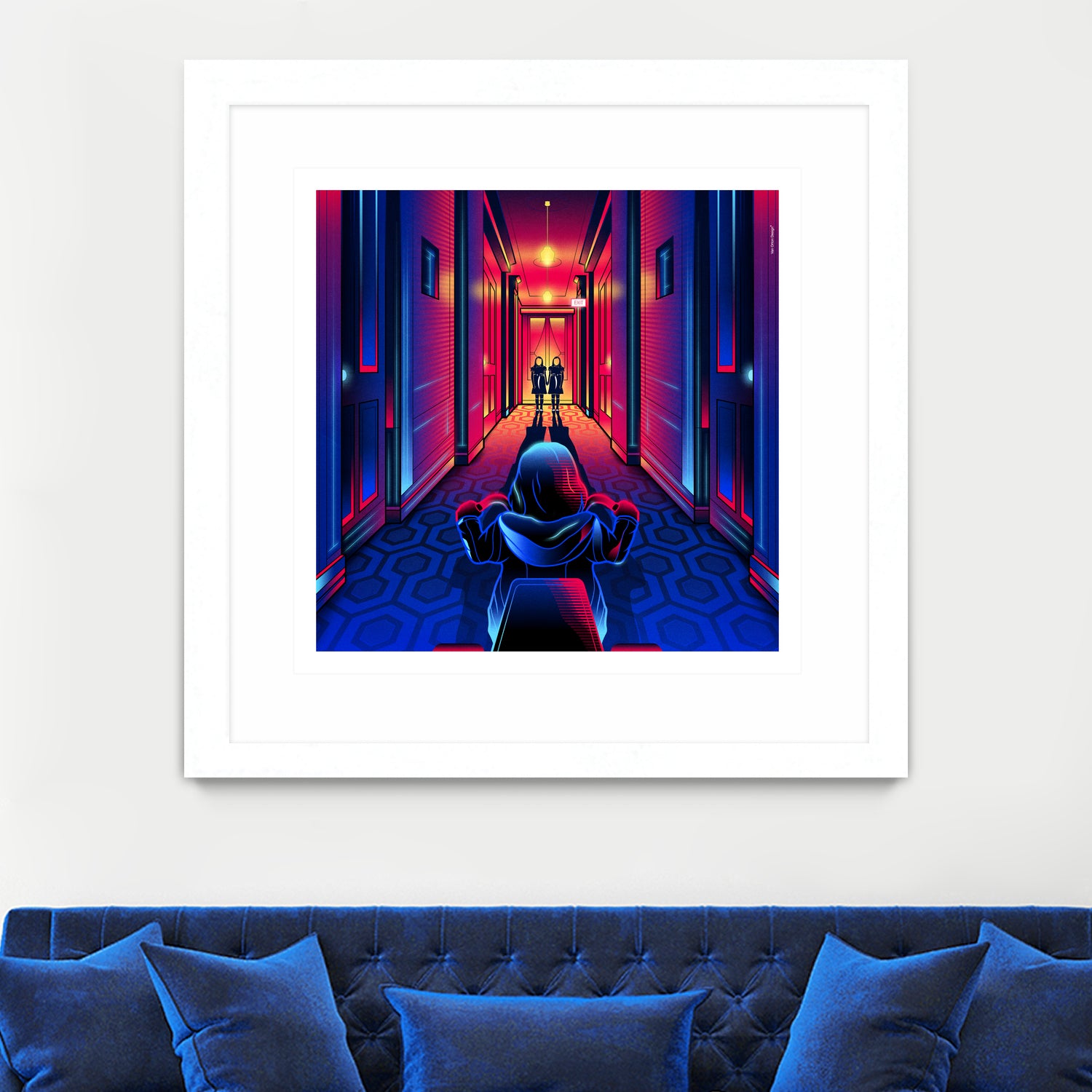 The Shining by Marco Schiavon on GIANT ART - blue digital drawing