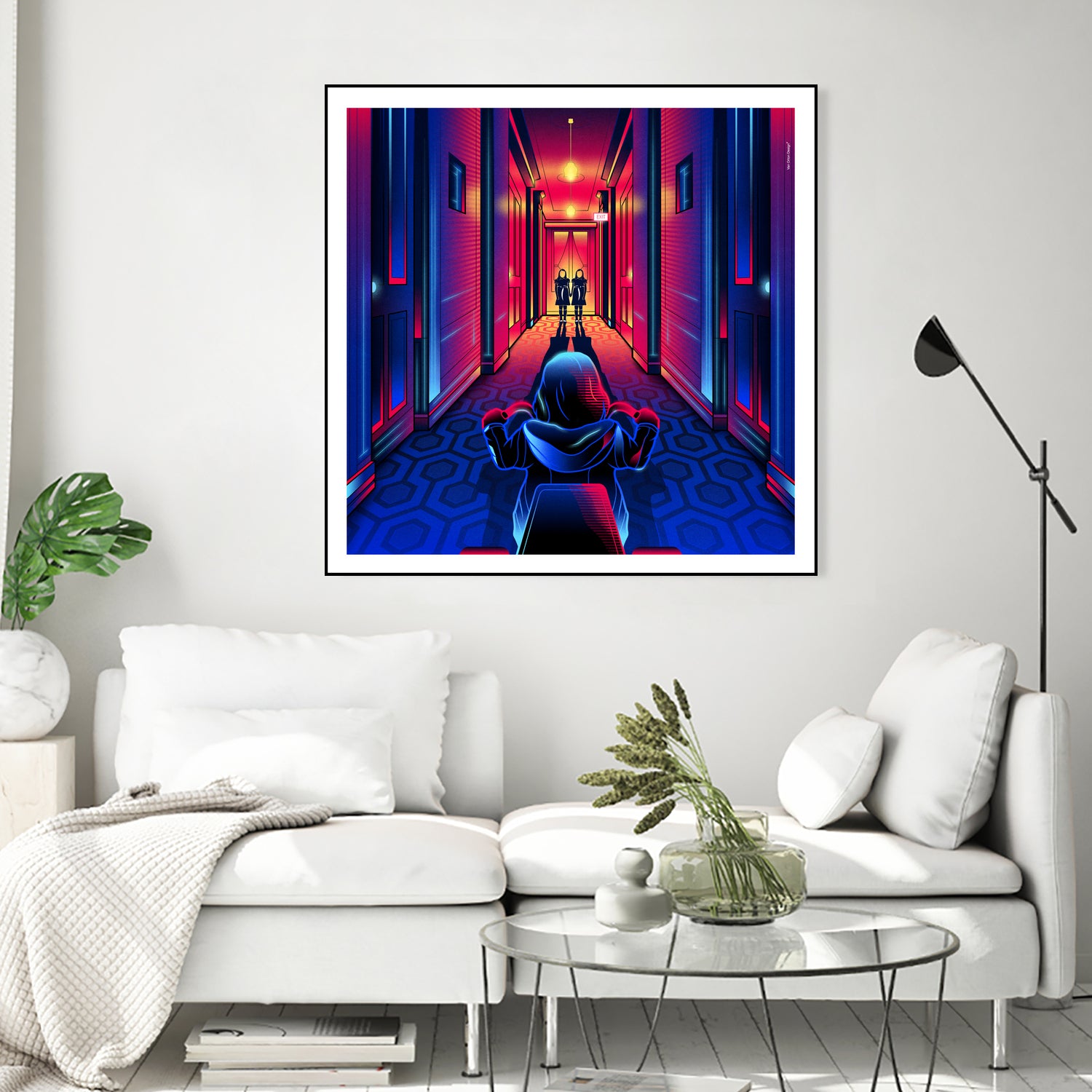 The Shining by Marco Schiavon on GIANT ART - blue digital drawing