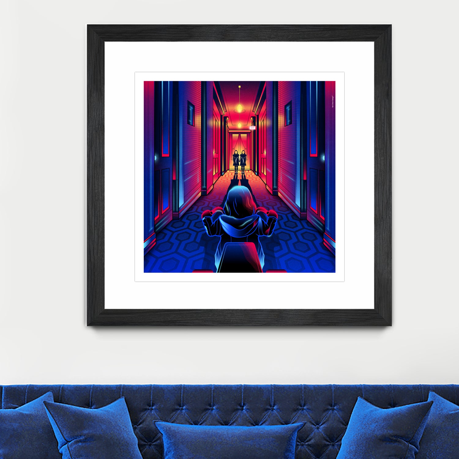 The Shining by Marco Schiavon on GIANT ART - blue digital drawing